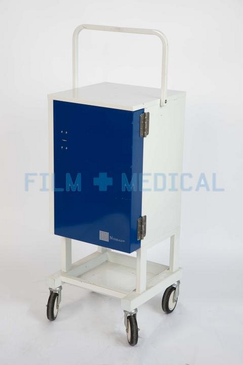 Medication Cabinet Blue and White Single